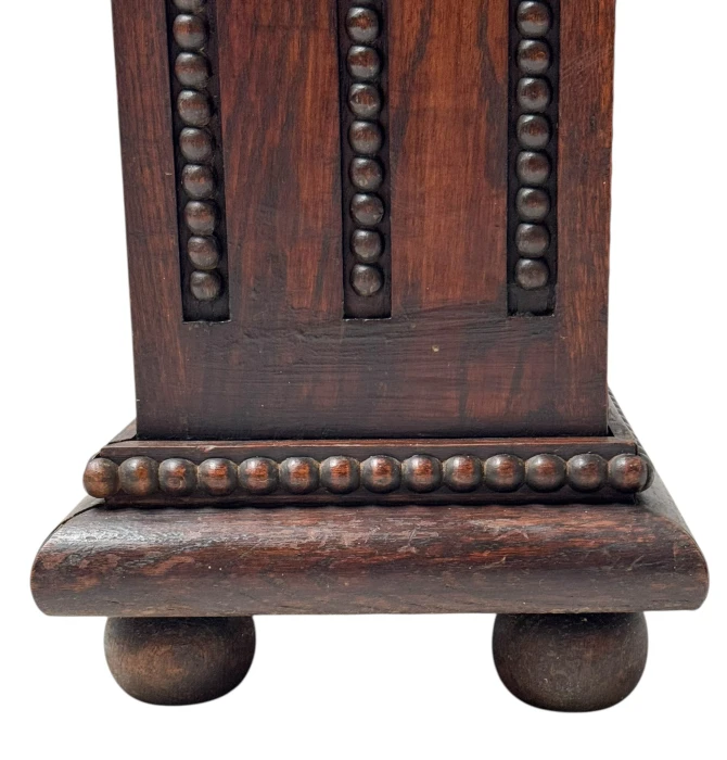 French Art Deco Pedestal with Multi-Colored Marble Top, 1930s